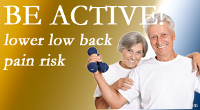 Aurora Chiropractic Center shares the relationship between physical activity level and back pain and the benefit of being physically active. 