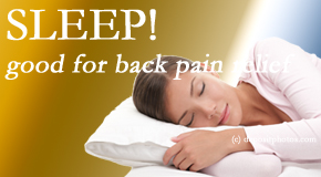 Aurora Chiropractic Center shares research that says good sleep helps keep back pain at bay. 