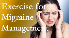 Aurora Chiropractic Center includes exercise into the chiropractic treatment plan for migraine relief.