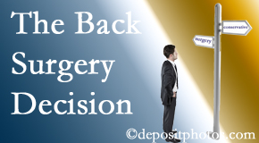 Juneau back surgery for a disc herniation is an option to be carefully studied before a decision is made to proceed. 