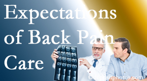 The pain relief expectations of Juneau back pain patients influence their satisfaction with chiropractic care. What is realistic?