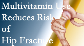Aurora Chiropractic Center presents new research that shows a reduction in hip fracture by those taking multivitamins.