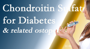 Aurora Chiropractic Center presents new info on the benefits of chondroitin sulfate for diabetes management of its inflammatory and osteoporotic aspects.