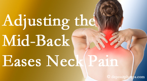 Aurora Chiropractic Center appreciates the whole spine and that treating one section of the spine (thoracic) eases pain in another (cervical)!