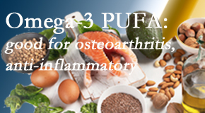 Aurora Chiropractic Center treats pain – back pain, neck pain, extremity pain – often linked to the degenerative processes associated with osteoarthritis for which fatty oils – omega 3 PUFAs – help. 