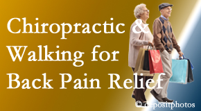 Aurora Chiropractic Center encourages walking for back pain relief in combination with chiropractic treatment to maximize distance walked.