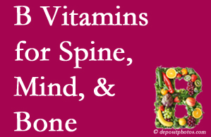 Juneau bone, spine and mind benefit from B vitamin intake and exercise.