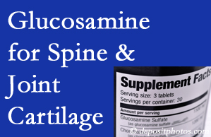 Juneau chiropractic nutritional support urges glucosamine for joint and spine cartilage health and potential regeneration. 
