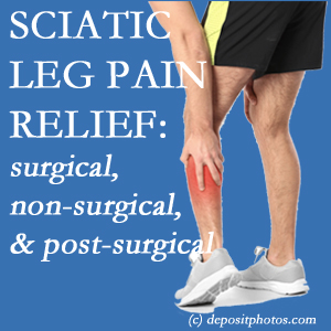 The Juneau chiropractic relieving treatment for sciatic leg pain works non-surgically and post-surgically for many sufferers.