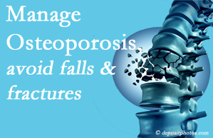 Aurora Chiropractic Center presents information on the benefit of managing osteoporosis to avoid falls and fractures as well tips on how to do that.