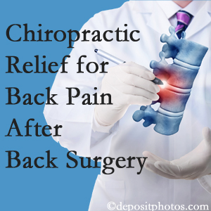 Aurora Chiropractic Center offers back pain relief to patients who have already undergone back surgery and still have pain.