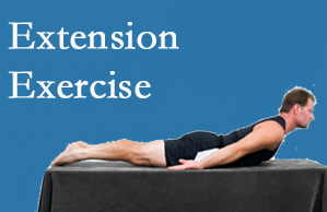 Aurora Chiropractic Center recommends extensor strengthening exercises when back pain patients are ready for them.