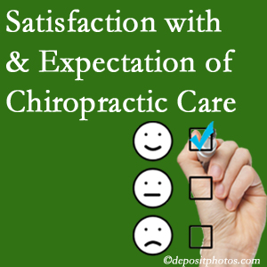 Juneau chiropractic care delivers patient satisfaction and meets patient expectations of pain relief.