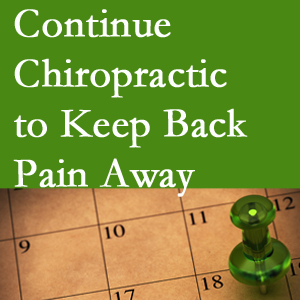 Continued Juneau chiropractic care helps keep back pain away.