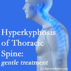 1 The Juneau chiropractic care of hyperkyphotic curves in the [thoracic spine in older people responds nicely to gentle chiropractic distraction care. 